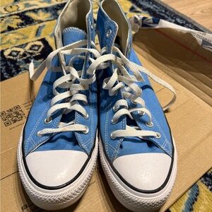 Blue High-Top Kids Sneakers